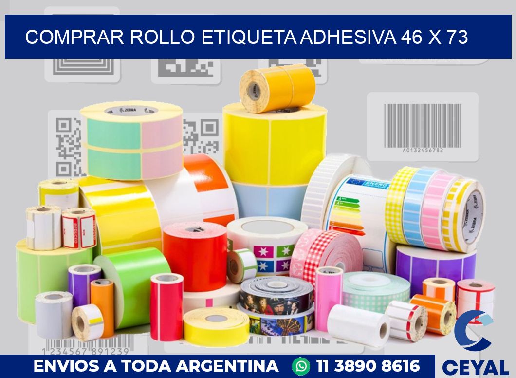 Comprar rollo etiqueta adhesiva 46 x 73