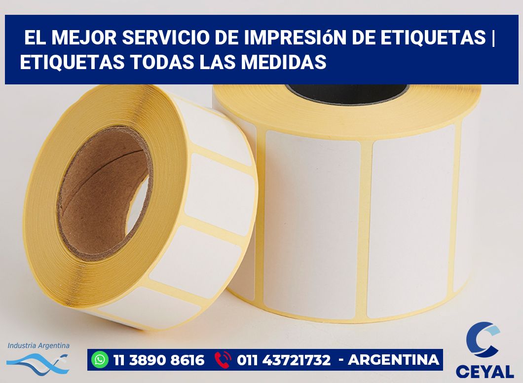 El mejor servicio de impresión de etiquetas | Etiquetas todas las medidas