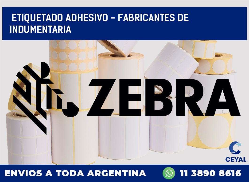 Etiquetado adhesivo – Fabricantes de indumentaria