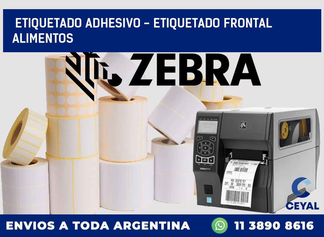Etiquetado adhesivo - etiquetado frontal alimentos