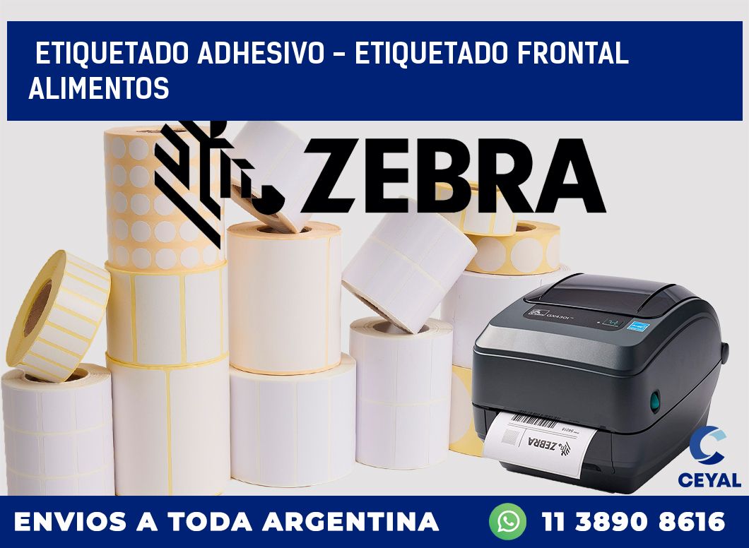 Etiquetado adhesivo – etiquetado frontal alimentos
