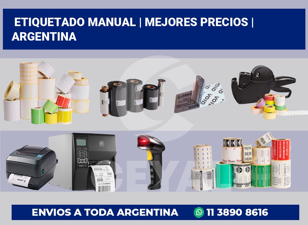 Etiquetado manual | Mejores precios | Argentina
