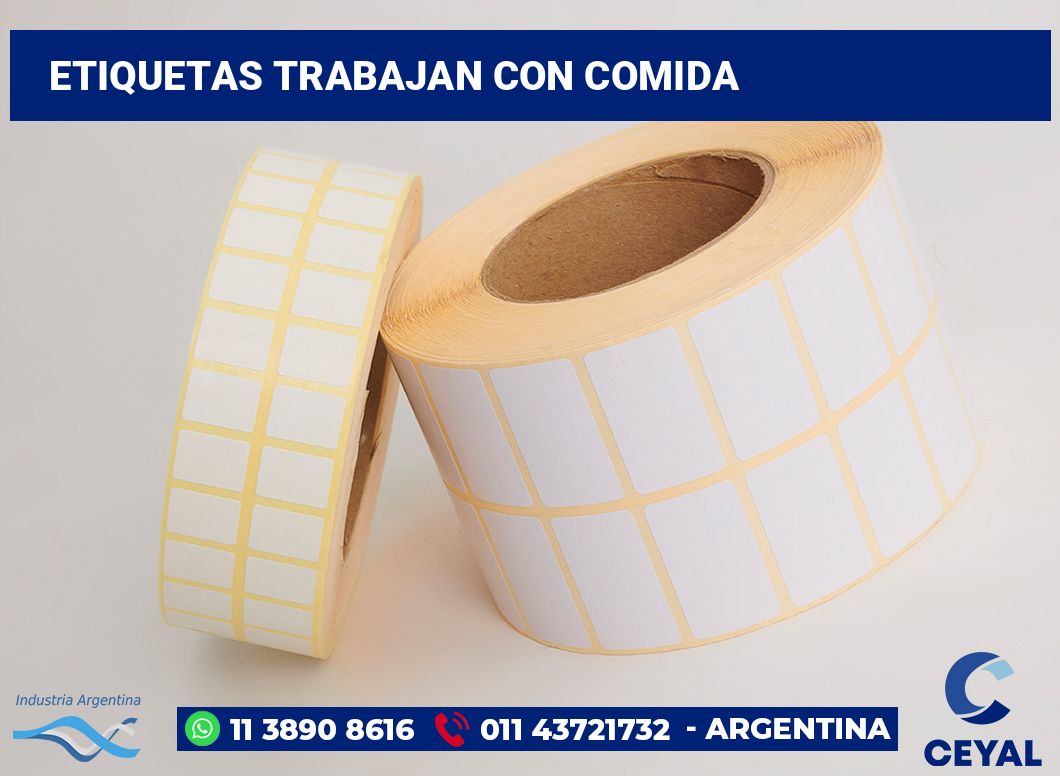 Etiquetas Trabajan con comida