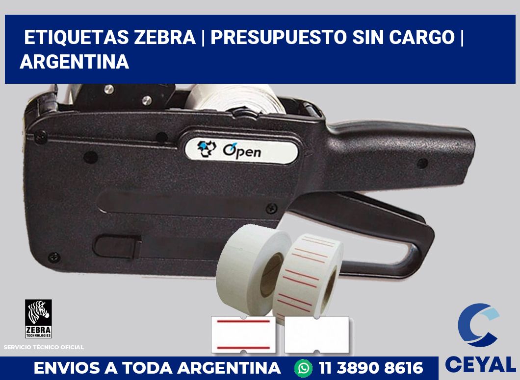 Etiquetas Zebra | Presupuesto sin cargo | Argentina