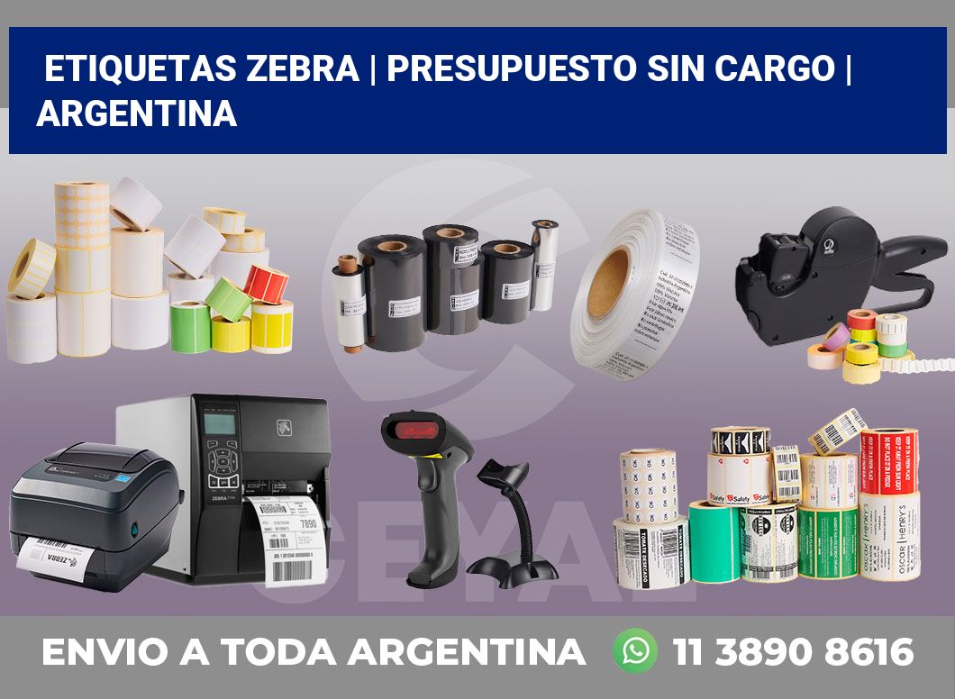 Etiquetas Zebra | Presupuesto sin cargo | Argentina