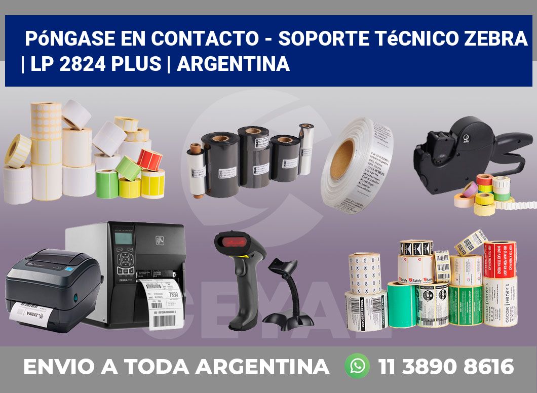 Póngase en contacto – soporte técnico Zebra | LP 2824 Plus | Argentina