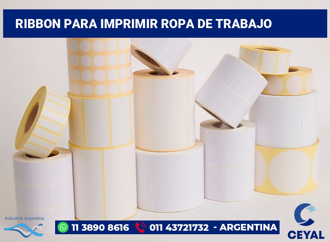 Ribbon para imprimir ropa de trabajo