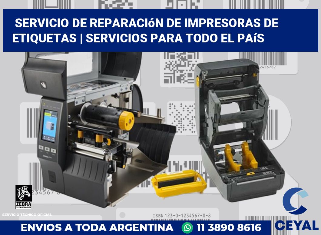 Servicio de reparación de impresoras de etiquetas | Servicios para todo el país