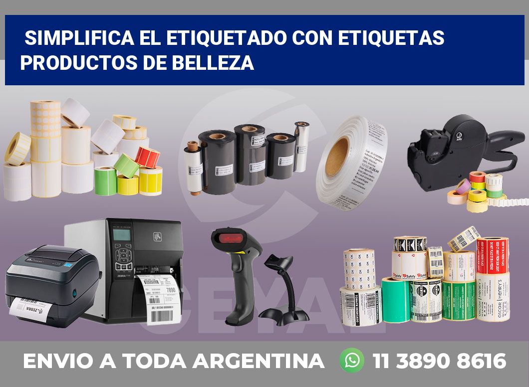 Simplifica el Etiquetado con Etiquetas Productos de Belleza