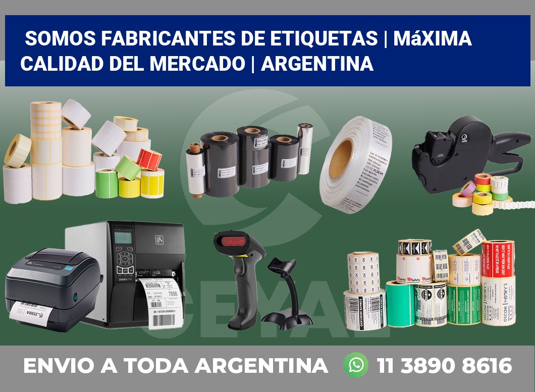 Somos fabricantes de etiquetas | Máxima calidad del mercado | Argentina