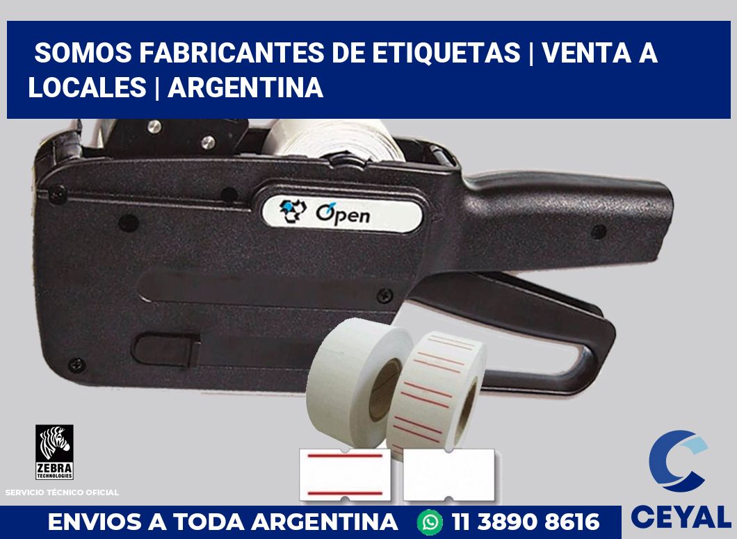 Somos fabricantes de etiquetas | Venta a locales | Argentina