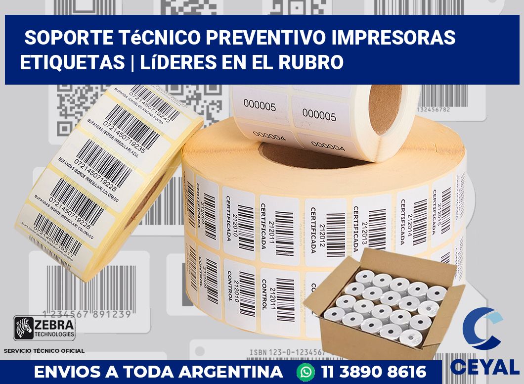 Soporte técnico preventivo impresoras etiquetas | Líderes en el rubro