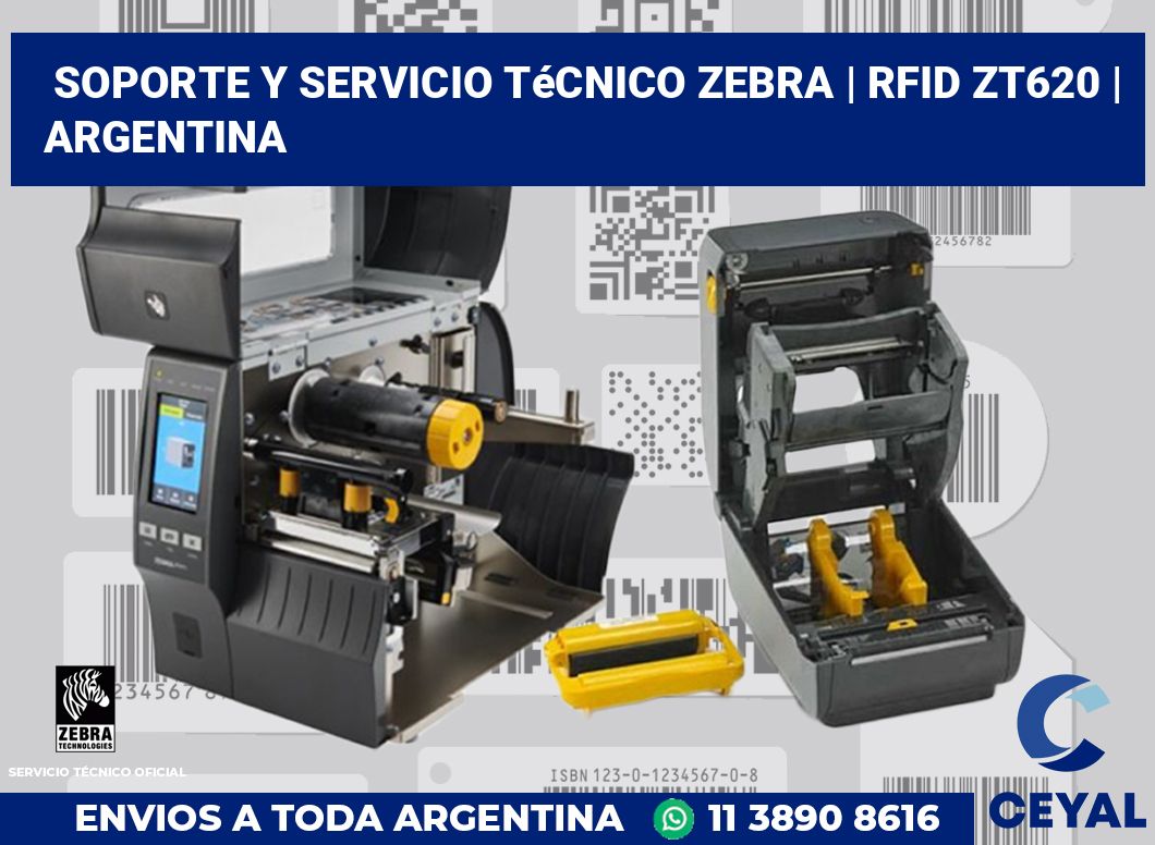 Soporte y servicio técnico Zebra | RFID ZT620 | Argentina