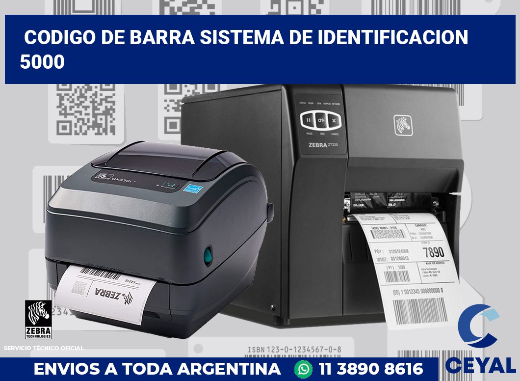 codigo de barra sistema de identificacion  5000
