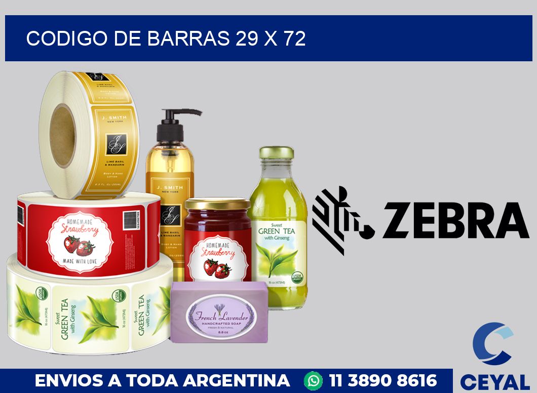 codigo de barras 29 x 72