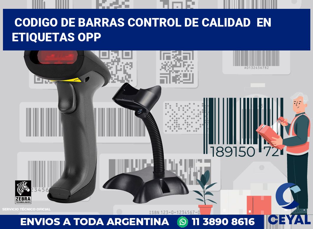 codigo de barras control de calidad  en etiquetas OPP