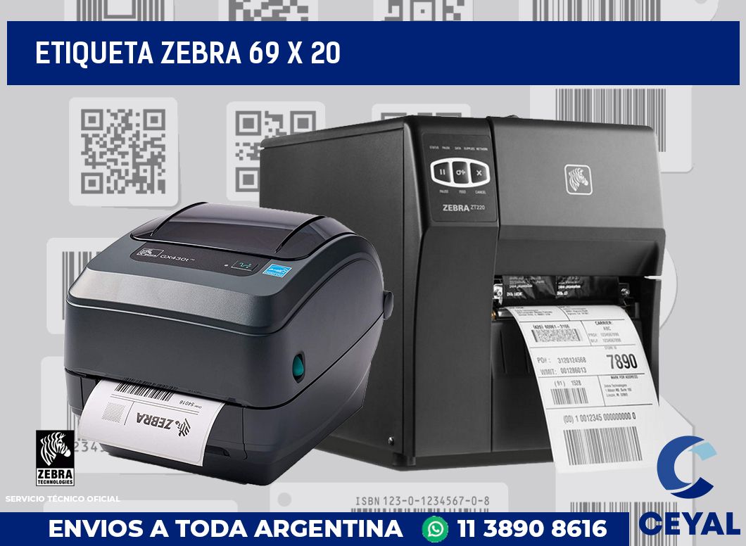 etiqueta zebra 69 x 20
