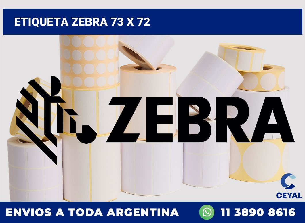 etiqueta zebra 73 x 72
