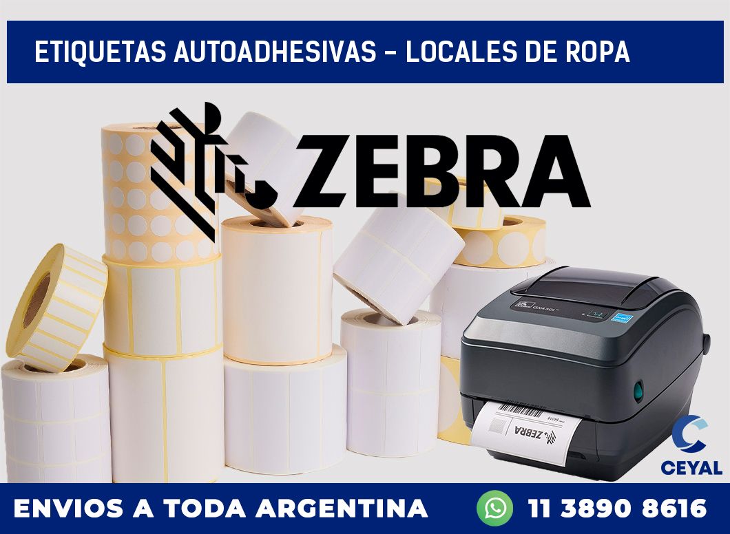 etiquetas autoadhesivas - Locales de ropa