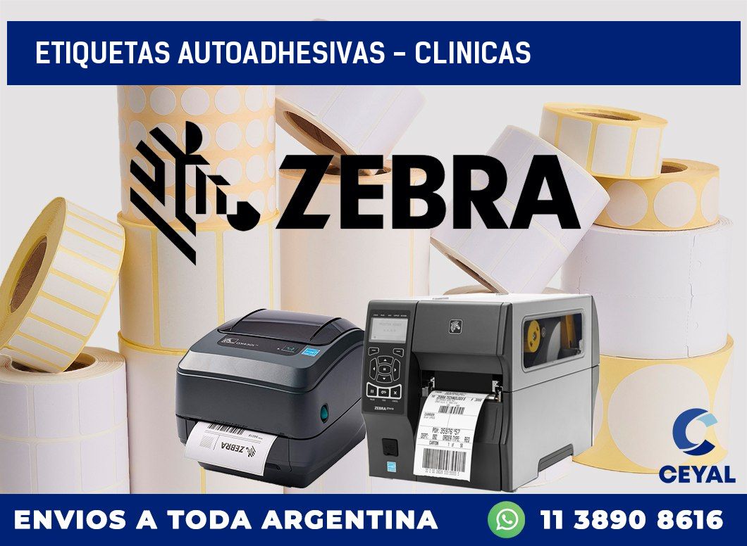 etiquetas autoadhesivas - clinicas