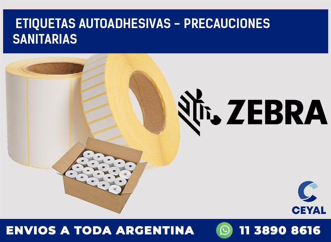 etiquetas autoadhesivas - precauciones sanitarias