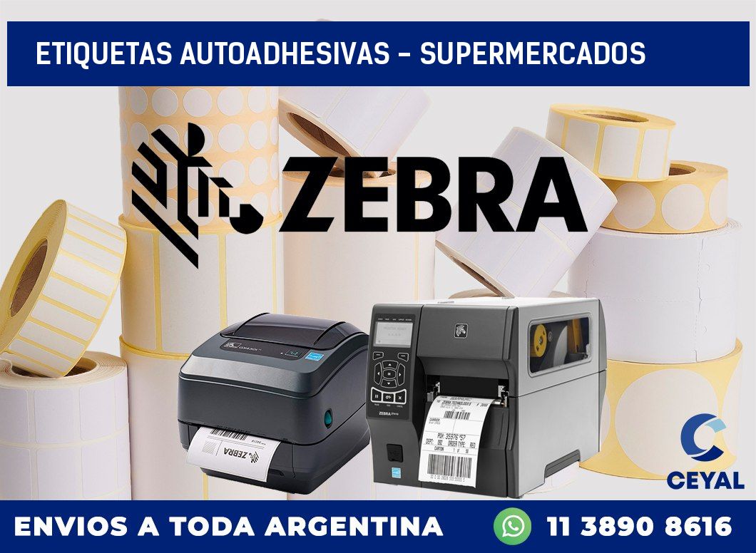 etiquetas autoadhesivas - supermercados