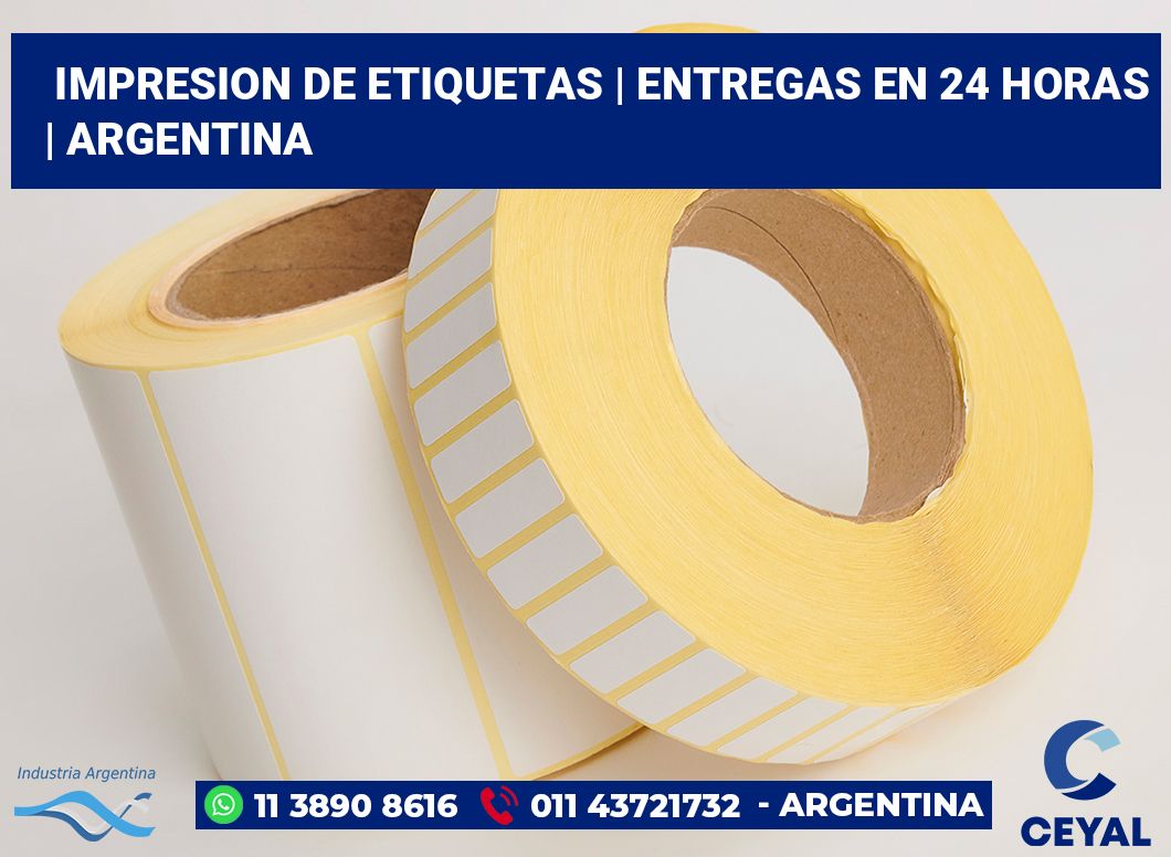 impresion de etiquetas | Entregas en 24 horas | Argentina