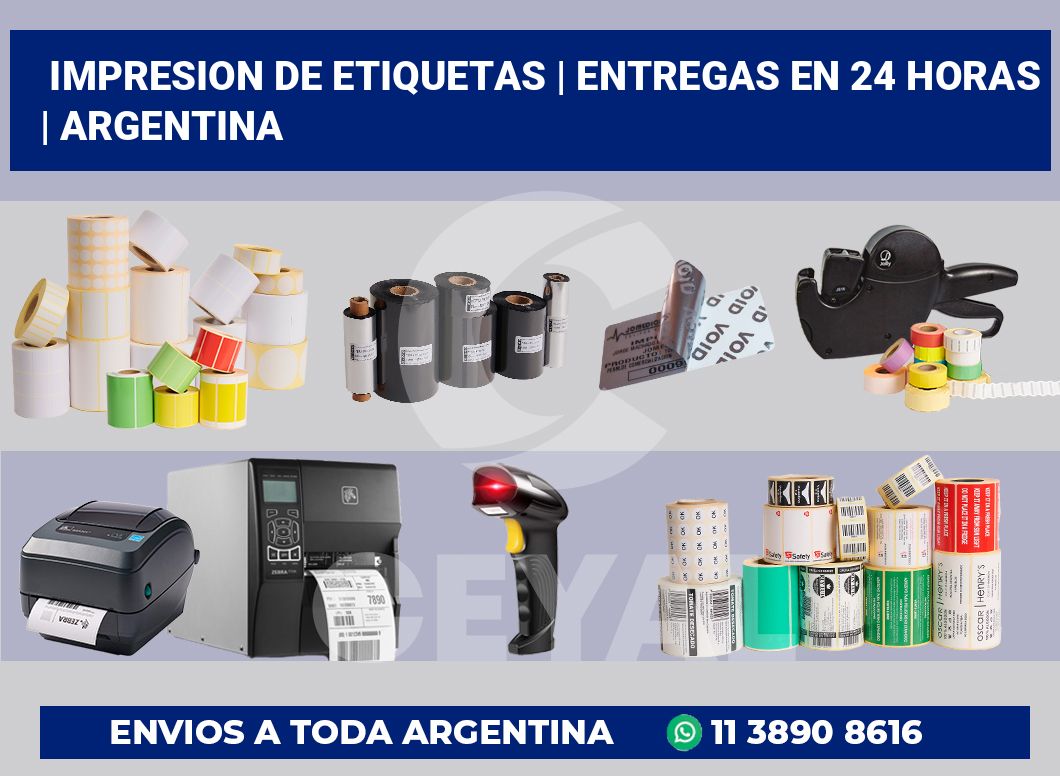 impresion de etiquetas | Entregas en 24 horas | Argentina
