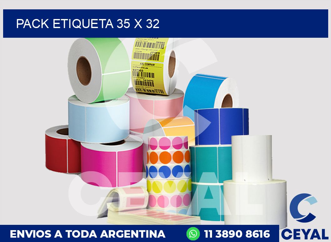 pack etiqueta 35 x 32