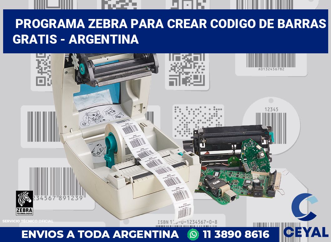 programa zebra para crear codigo de barras gratis - Argentina