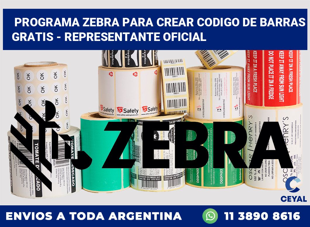 programa zebra para crear codigo de barras gratis – Representante oficial