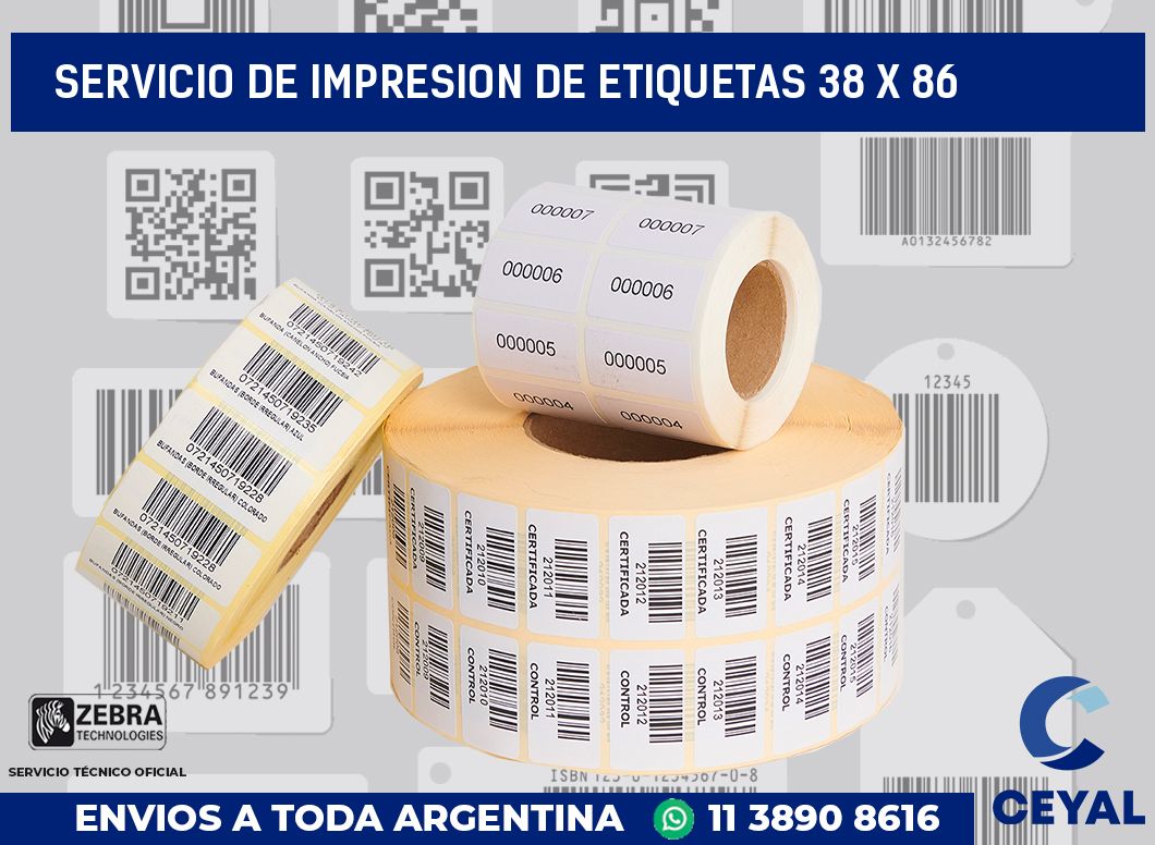 servicio de impresion de etiquetas 38 x 86