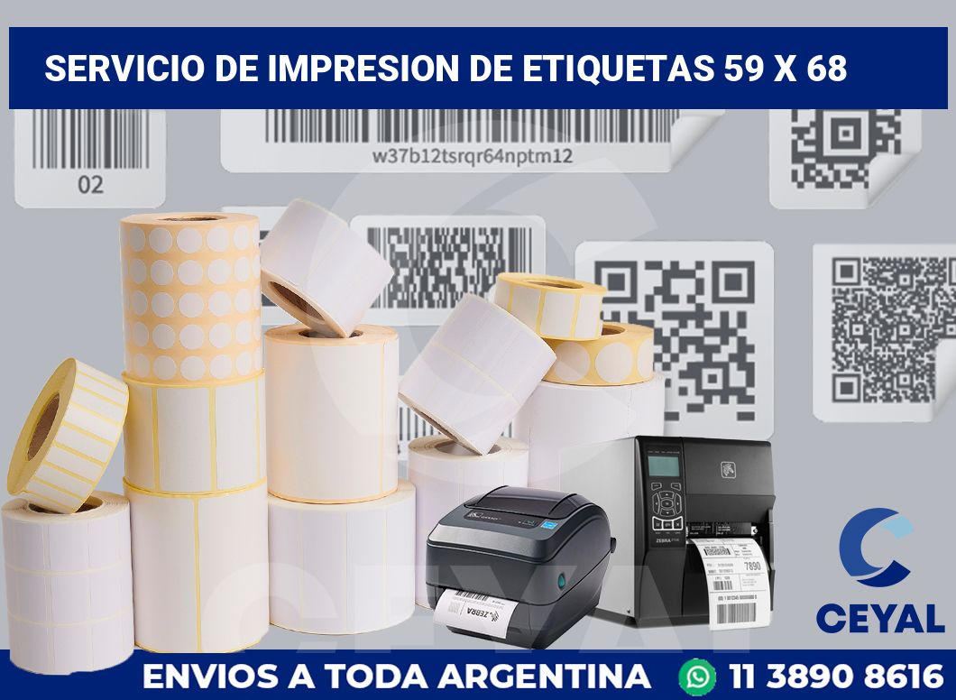 servicio de impresion de etiquetas 59 x 68
