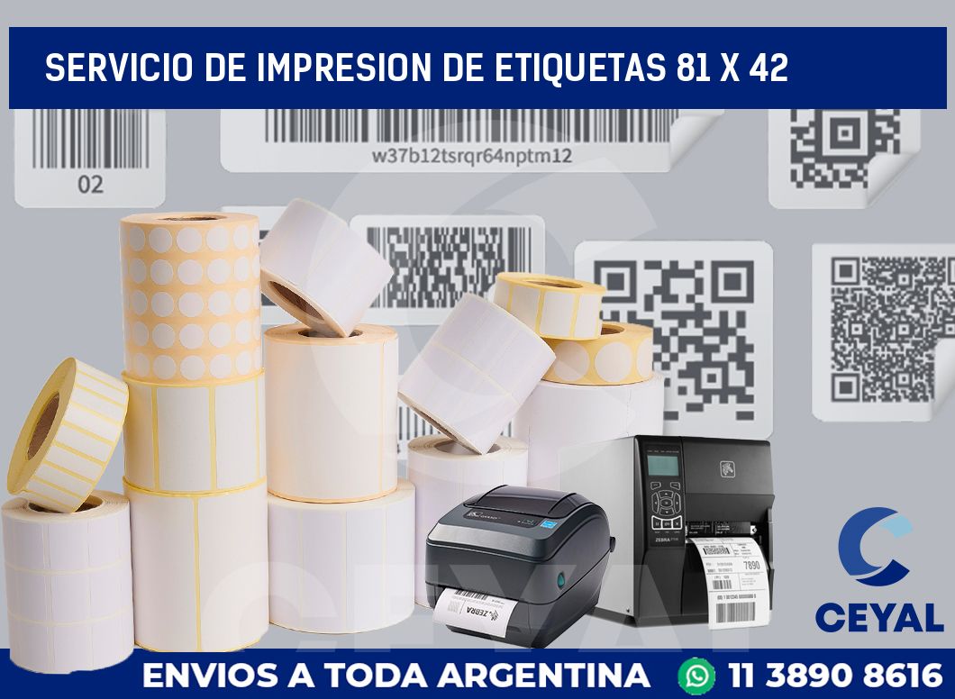 servicio de impresion de etiquetas 81 x 42