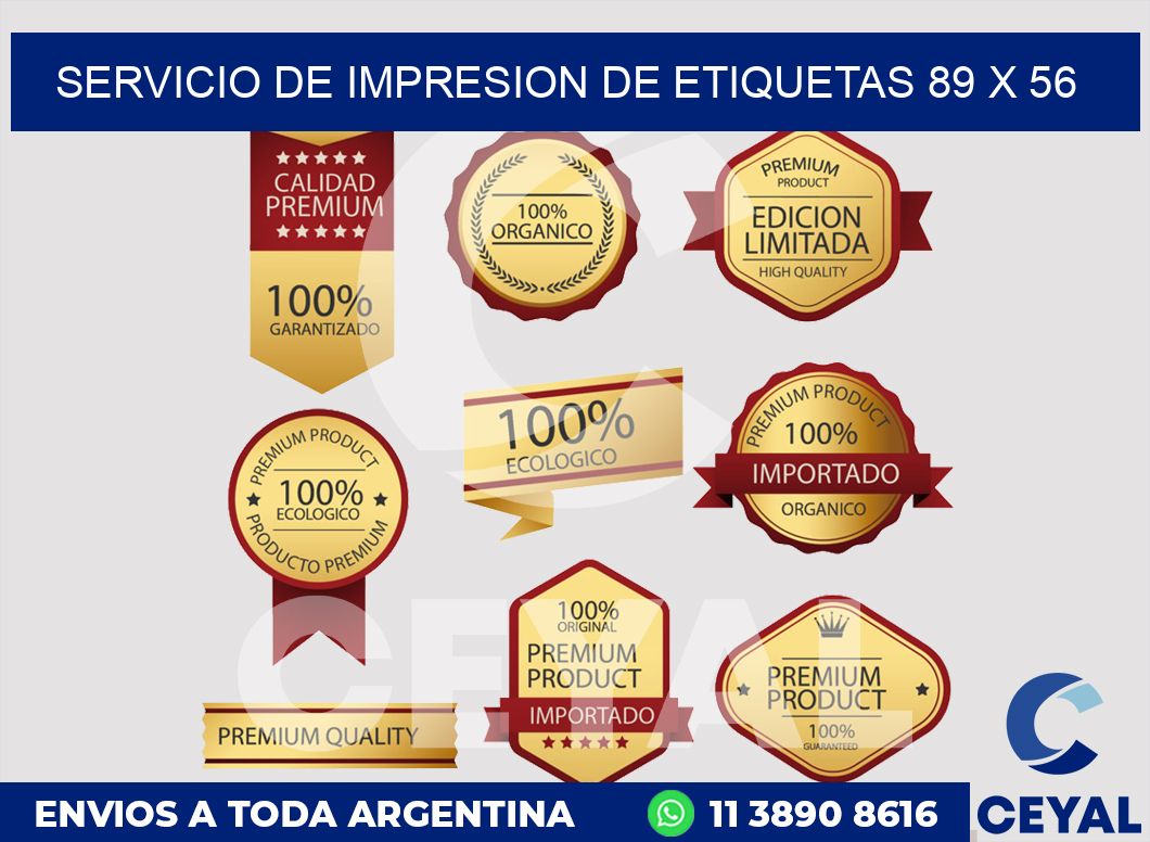 servicio de impresion de etiquetas 89 x 56