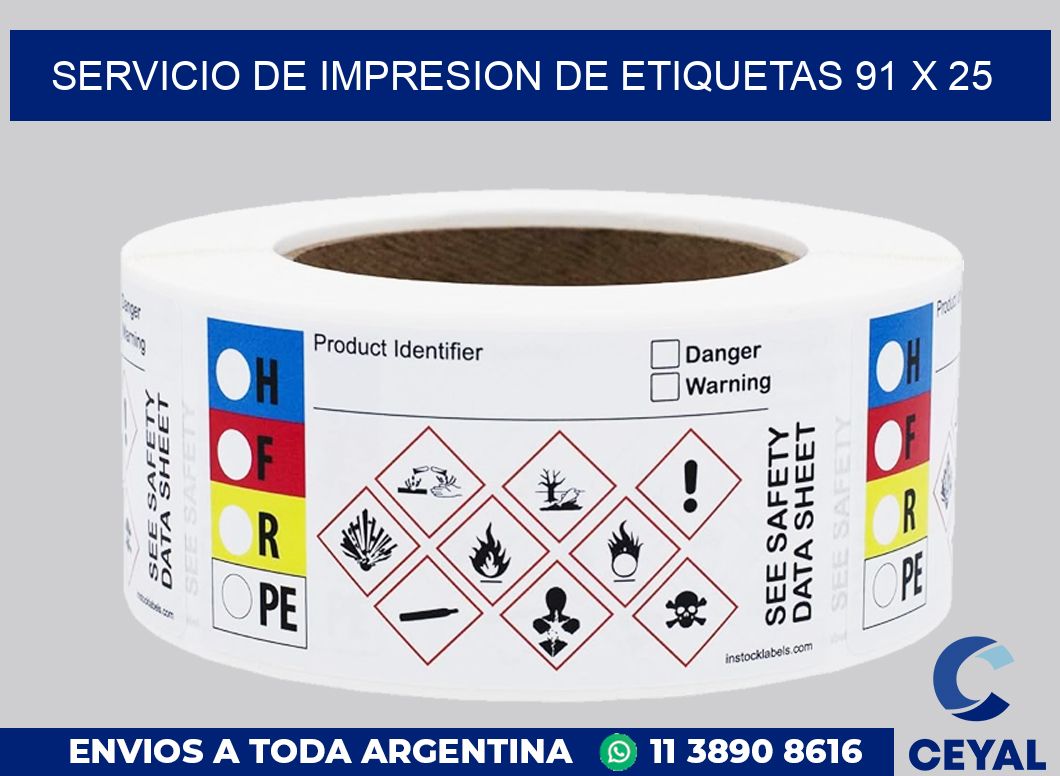 servicio de impresion de etiquetas 91 x 25