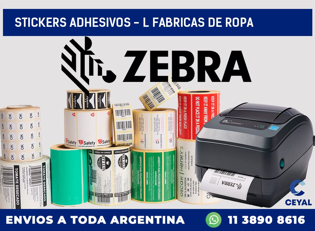 stickers adhesivos – l fabricas de ropa