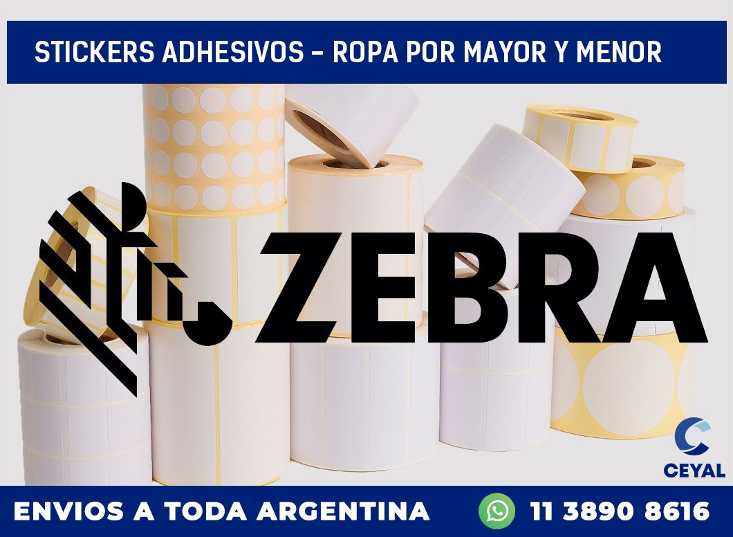 stickers adhesivos - ropa por mayor y menor
