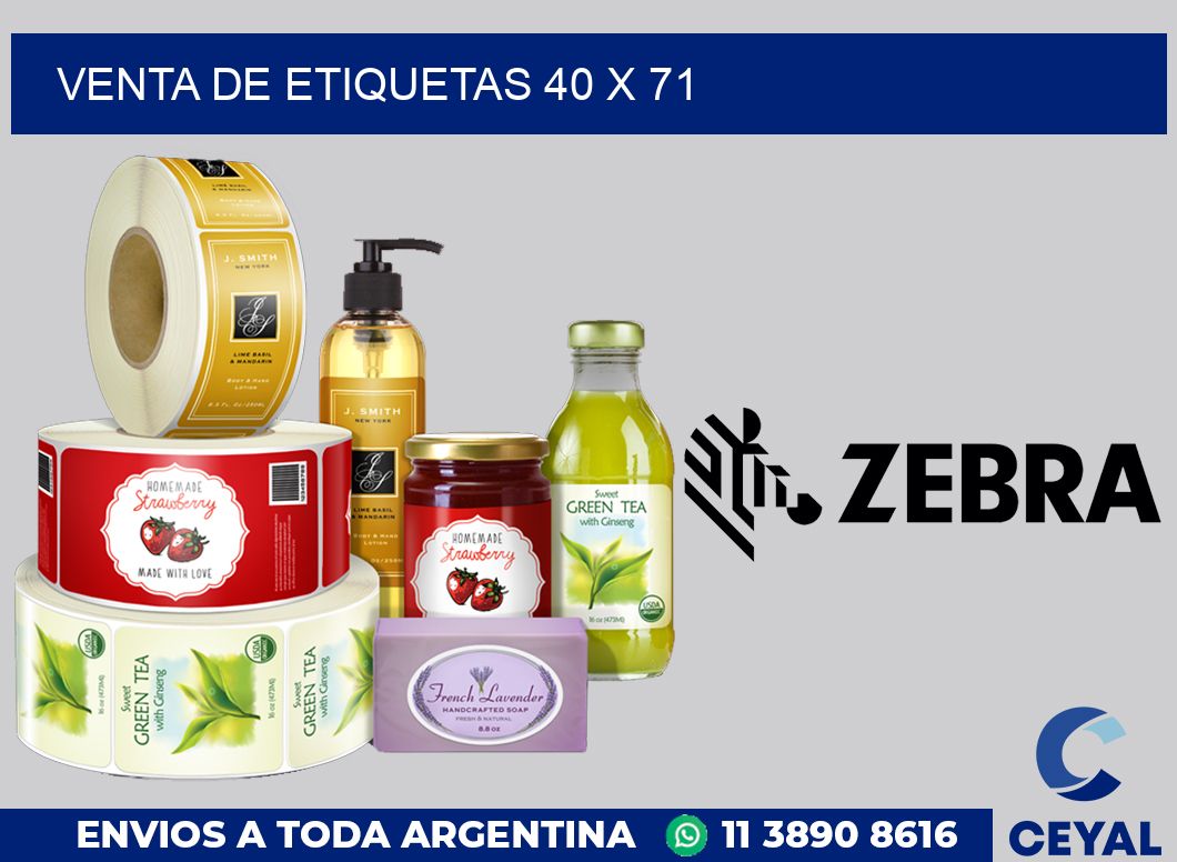 venta de etiquetas 40 x 71