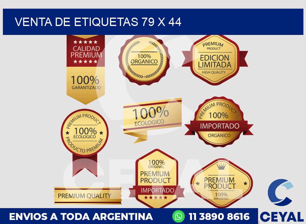 venta de etiquetas 79 x 44