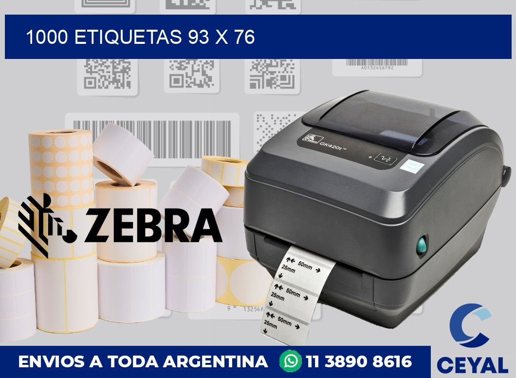 1000 etiquetas 93 x 76