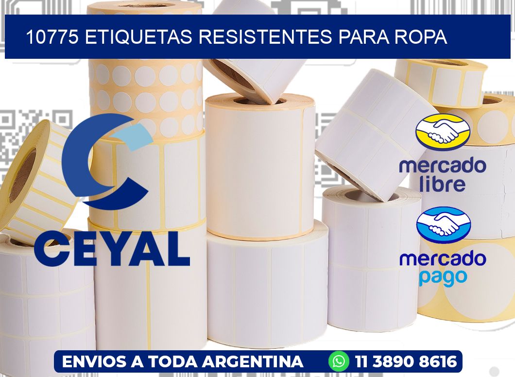 10775 Etiquetas resistentes para Ropa