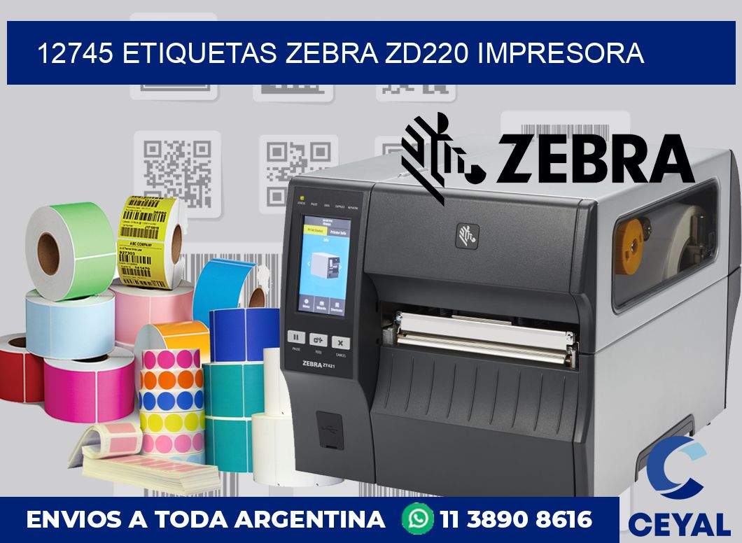 12745 etiquetas Zebra zd220 impresora