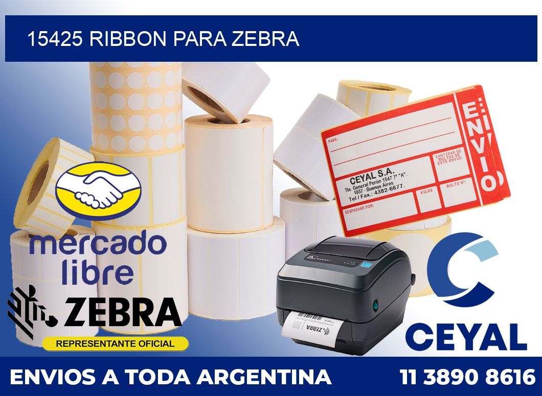 15425 ribbon para zebra