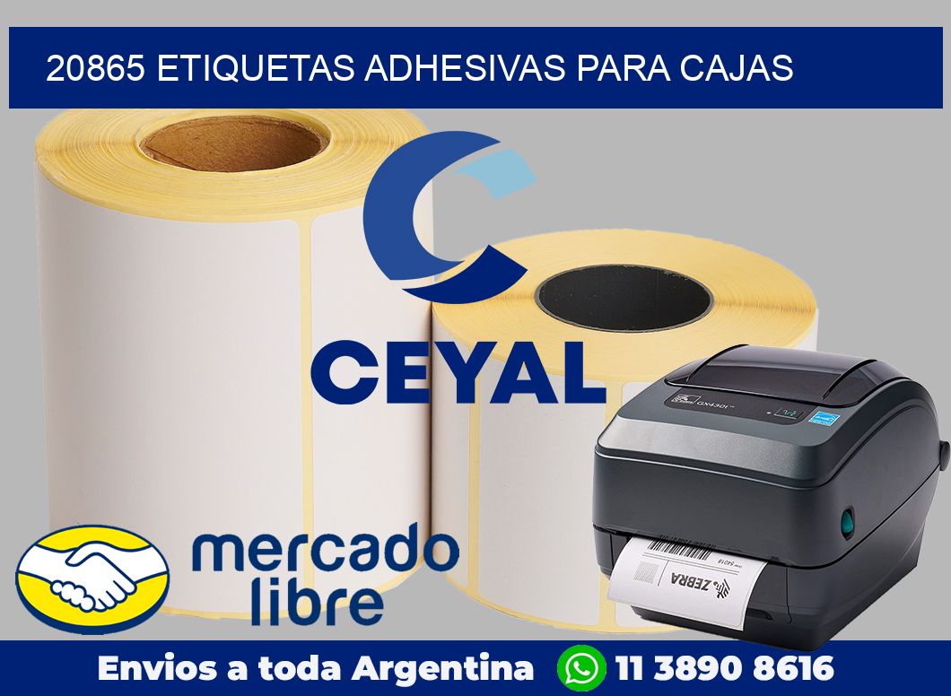 20865 etiquetas adhesivas para cajas