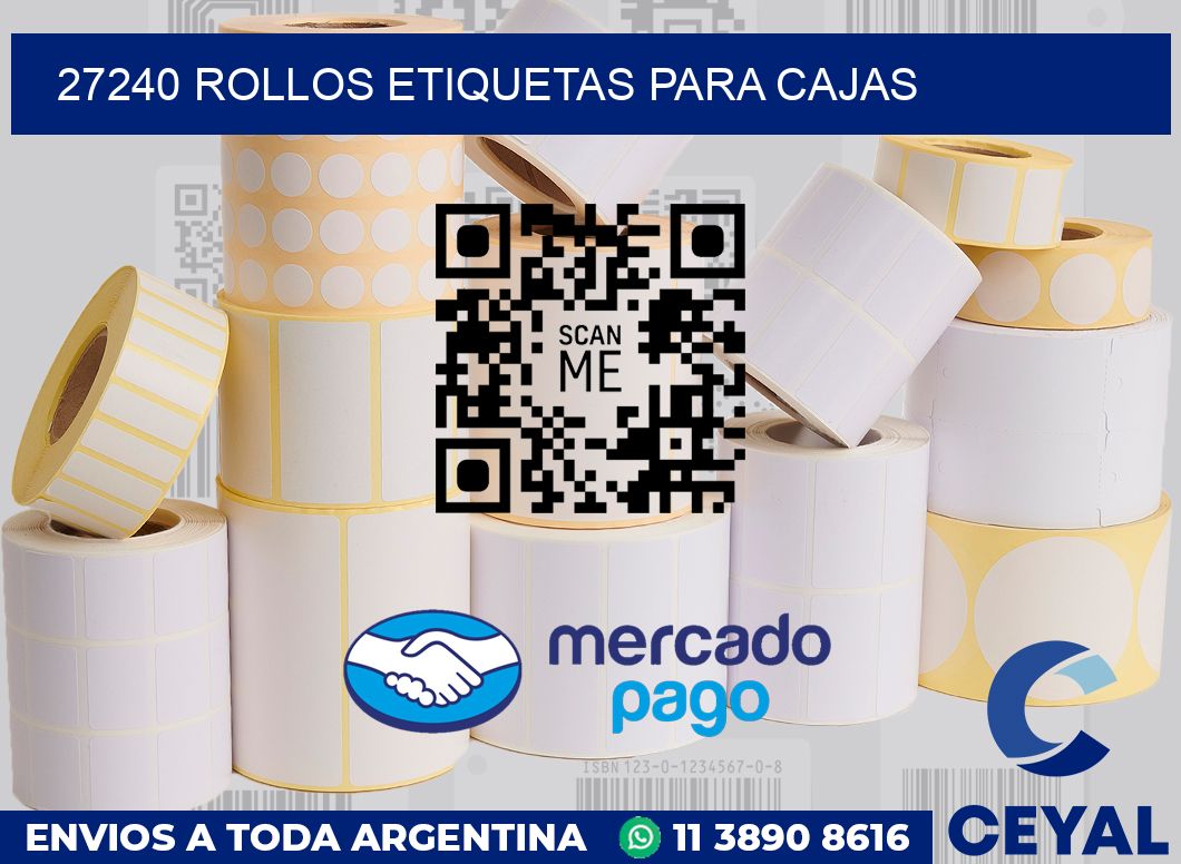 27240 rollos etiquetas para cajas