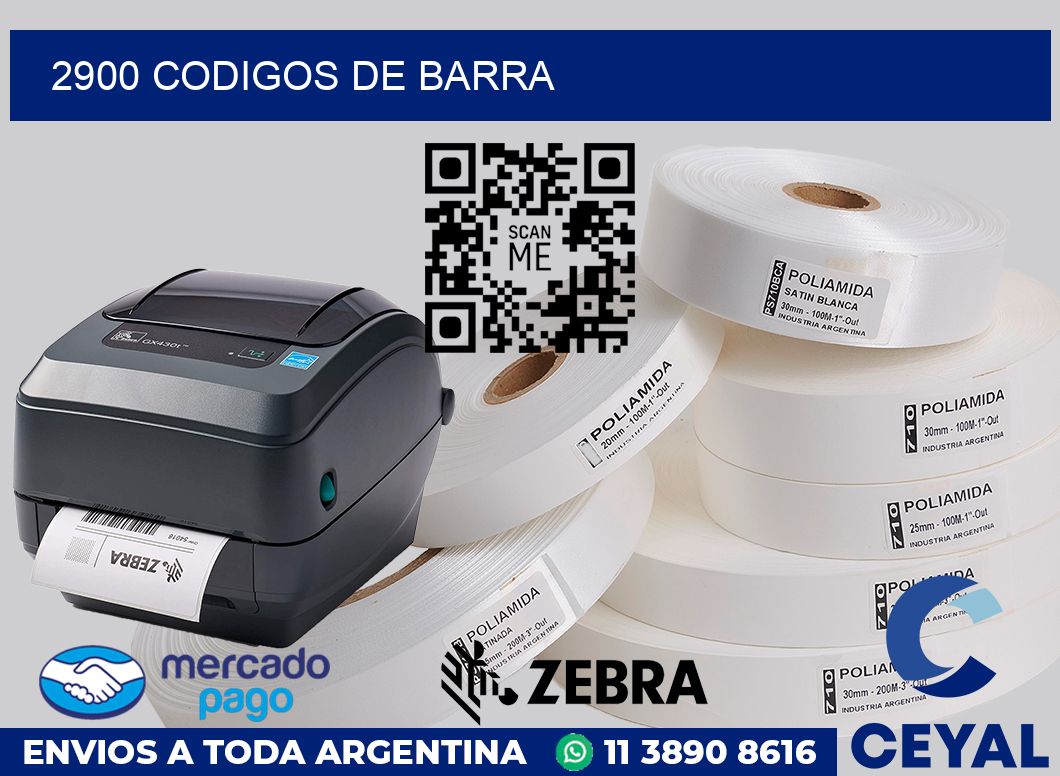 2900 Codigos de barra