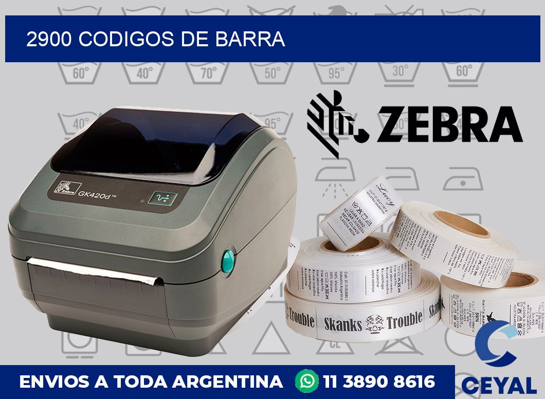 2900 Codigos de barra