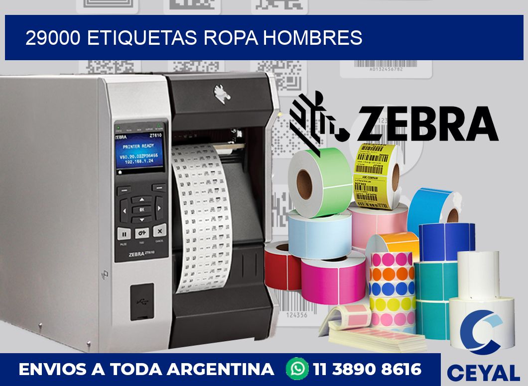 29000 Etiquetas ropa hombres