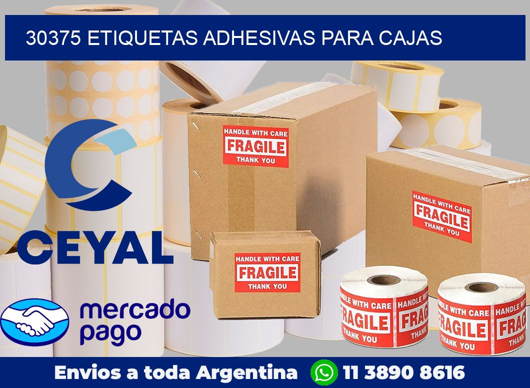 30375 Etiquetas adhesivas para cajas